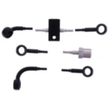 Bremsschlauch Stahlflex Kit Anschluss schwarz 4 - teilig passend für: BMW R 7576035