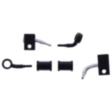 Bremsschlauch Stahlflex Kit Anschluss schwarz 2 - teilig passend für: Honda CBR