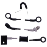 Bremsschlauch Stahlflex Kit Anschluss schwarz 3 - teilig passend für: Honda CBR 7576074