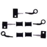 Bremsschlauch Stahlflex Kit Anschluss schwarz 3 - teilig passend für: Honda FJS