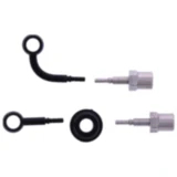 Bremsschlauch Stahlflex Kit Anschluss schwarz 2 - teilig passend für: Kawasaki ER - 6N