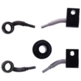 Bremsschlauch Stahlflex Kit Anschluss schwarz 2 - teilig passend für: Kawasaki Z