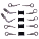 Bremsschlauch Stahlflex Kit Anschlüsse Silber 5-teilig