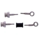 Bremsschlauch Stahlflex Kit silber 2-teilig