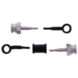 Bremsschlauch Stahlflex Kit schwarz 2-teilig