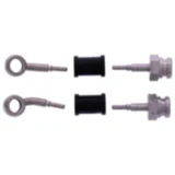 Bremsschlauch Kit Stahlflex Anschlüsse silber 2-teilig