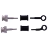 Bremsschlauch Stahlflex Kit Anschlüsse schwarz 2-teilig