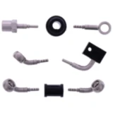 Bremsschlauch Stahlflex Kit Anschlüsse silber 3-teilig für Motorräder