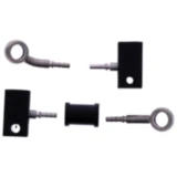 Bremsschlauch Stahlflex Kit Anschluss Silber 2-teilig