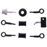 Bremsschlauch Stahlflex Kit Edelstahl schwarz 3-teilig
