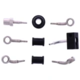 Bremsschlauch Stahlflex Kit 3-teilig silber