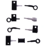 Bremsschlauch Stahlflex Kit mit schwarzen Anschlüssen, 4-teilig