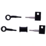 Bremsschlauch Stahlflex Kit für Motorräder Anschluss schwarz 2-teilig