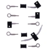 Bremsschlauch Stahlflex Kit Fittings silber 5-teilig
