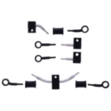Bremsschlauch Kit Stahlflex schwarz 5-teilig für Motorräder