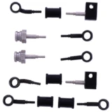 Stahlflex Bremsschlauch Kit Anschluss schwarz 5-teilig