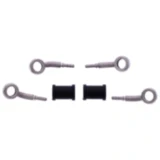 Bremsschlauch Kit silber 2-teilig