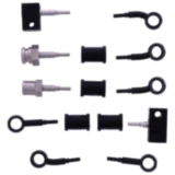 Bremsschlauch Stahlflex Kit 5-teilig mit schwarzen Anschluss