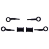 Bremsschlauch Stahlflex Kit fittings schwarz 2-teilig