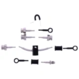 Bremsschlauch Stahlflex Kit Zubehör schwarz 5-teilig