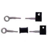 Bremsschlauch Stahlflex Kit Silber 2-teilig für Motorräder