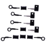 Bremsschlauch Stahlflex Kit Verbindungen schwarz 5-teilig