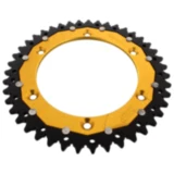 Kettenrad Dual 43Z Teilung 520 gold ZF Innendurchmesser 136 Lochkreis 156 passend für: Husqvarna TE, WR, SM, CR