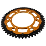 Kettenrad Dual 52Z Teilung 520 gold ZF Alternative: 7582527 passend für: Husqvarna TE, WR, SM, CR