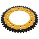 Kettenrad Dual 47Z Teilung 520 gold ZF Innendurchmesser 136 Lochkreis 160 passend für: BMW F 650, G