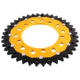 Kettenrad Dual 40Z Teilung 520 gold ZF Innendurchmesser 100 Lochkreis 120 passend für: Aprilia RS, RSV, Tuono