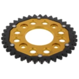 Kettenrad Dual 37Z Teilung 420 gold ZF Innendurchmesser 058 Lochkreis 090
