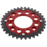 Kettenrad Dual 34Z Teilung 420 rot ZF Innendurchmesser 058 Lochkreis 090