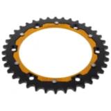 Kettenrad Dual 38Z Teilung 520 gold ZF Innendurchmesser 136 Lochkreis 156 passend für: Husqvarna TE, WR, SM, CR