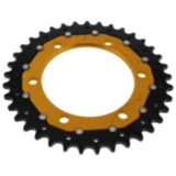 Kettenrad Dual 37Z Teilung 525 gold ZF Innendurchmesser 106 Lochkreis 125 passend für: Triumph Tiger, Street Triple, Bonneville