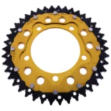 Kettenrad Dual 42Z Teilung 525 gold ZF Innendurchmesser 100 Lochkreis 120 passend für: Aprilia RSV4, Tuono