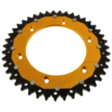 Kettenrad Dual 43Z Teilung 520 gold ZF Innendurchmesser 125 Lochkreis 150 passend für: Husqvarna FE, FC, TE
