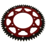 Kettenrad Dual 57Z Teilung 428 rot ZF Innendurchmesser 105 Lochkreis 125 passend für: F. B Mondial SMX, HPS, Flat Track
