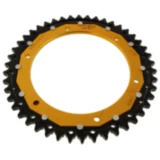 Kettenrad Dual 46Z Teilung 530 gold ZF Innendurchmesser 155 Lochkreis 176 passend für: Triumph Speed Triple, Sprint, Daytona