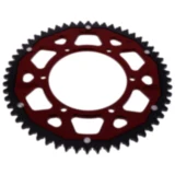 Kettenrad Dual 56Z Teilung 428 rot ZF Innendurchmesser 108 Lochkreis 123 passend für: Aprilia RS, RS4, Tuono