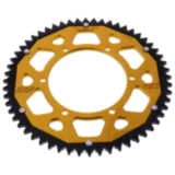 Kettenrad Dual 56Z Teilung 428 gold ZF Innendurchmesser 108 Lochkreis 123 passend für: Aprilia RS, RS4, Tuono