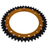 Kettenrad Dual 46Z Teilung 530 gold ZF Innendurchmesser 154 Lochkreis 176 passend für: Honda VFR, CB