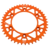 Alu - Kettenrad 45Z Teilung 520 orange JT Innendurchmesser 125 Lochkreis 150 passend für: Husqvarna FE, FC, TE
