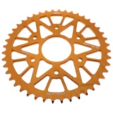 Alu - Kettenrad 44Z Teilung 520 orange Innendurchmesser 063 Lochkreis 110 passend für: Husqvarna Svartpilen, Vitpilen, SM