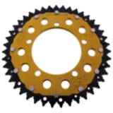 Kettenrad Dual 43Z Teilung 520 gold ZF Innendurchmesser 100 Lochkreis 120 passend für: Aprilia RS, RSV, Tuono