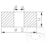 Zugstufenkolben für Gabel Kayaba passend für: Kawasaki KX, Honda CRF