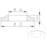 Staubkappe Federbein Kayaba 16X31X10 passend für: Kawasaki KX, KFX, Honda CR, XR