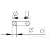 O - Ring 2. 1X12. 5 mm Kayaba passend für: Kawasaki KX, Honda CR