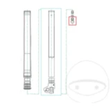 Einsteller Zugstufe Kayaba Gabel passend für: Sherco SE, Yamaha YZ