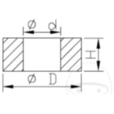 Unterlegscheibe Kolbenstange Kayaba Federbein passend für: CAN - AM DS