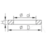 Unterlegscheibe für Dichtkopf Kayaba Federbein passend für: Kawasaki KX, KLX